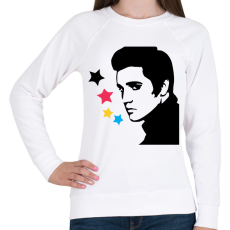 PRINTFASHION Elvis - Női pulóver - Fehér