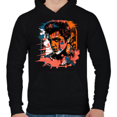 PRINTFASHION Elvis Presley - Férfi kapucnis pulóver - Fekete