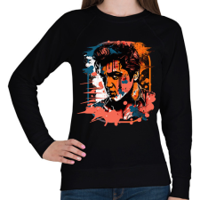 PRINTFASHION Elvis Presley - Női pulóver - Fekete női pulóver, kardigán