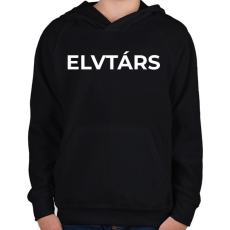 PRINTFASHION ELVTÁRS - Gyerek kapucnis pulóver - Fekete