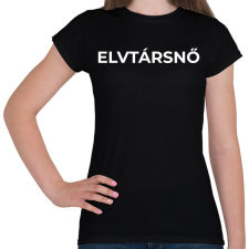 PRINTFASHION ELVTÁRSNŐ - Női póló - Fekete női póló