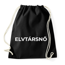 PRINTFASHION ELVTÁRSNŐ - Sportzsák, Tornazsák - Fekete tornazsák