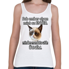 PRINTFASHION Ember - Enter - Női atléta - Fehér női trikó
