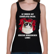 PRINTFASHION Emberi agy - Női atléta - Fekete