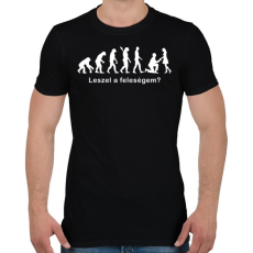 PRINTFASHION Emberi evolúció - Férfi póló - Fekete