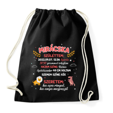 PRINTFASHION Emlékörző - Sportzsák, Tornazsák - Fekete tornazsák