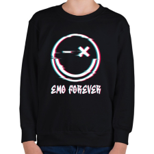 PRINTFASHION Emo forever - Gyerek pulóver - Fekete gyerek pulóver, kardigán