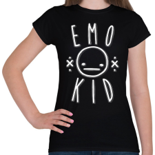 PRINTFASHION Emo kid - Női póló - Fekete női póló