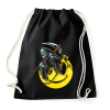 PRINTFASHION Emoji kaszás - Sportzsák, Tornazsák - Fekete