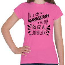 PRINTFASHION Én a menyasszony vagyok - Női póló - Rózsaszín női póló