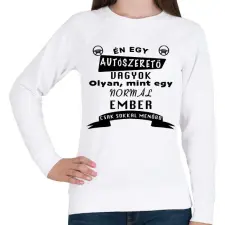 PRINTFASHION Én egy autószerelő vagyok póló - Női pulóver - Fehér női pulóver, kardigán
