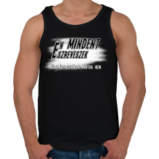 PRINTFASHION Én mindent észreveszek csak úgy csinálok, mintha nem - Férfi atléta - Fekete