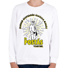 PRINTFASHION Én postás vagyok - Gyerek pulóver - Fehér