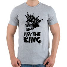PRINTFASHION Én vagyok a király - Férfi póló - Sport szürke férfi póló