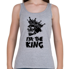 PRINTFASHION Én vagyok a király - Női atléta - Sport szürke női trikó