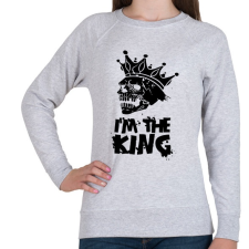 PRINTFASHION Én vagyok a király - Női pulóver - Sport szürke női pulóver, kardigán