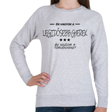 PRINTFASHION Én vagyok a legidősebb gyerek... - Női pulóver - Sport szürke