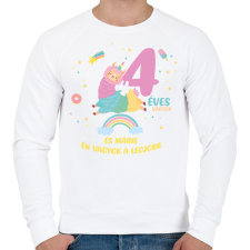 PRINTFASHION Én vagyok a legjobb - Férfi pulóver - Fehér férfi pulóver, kardigán