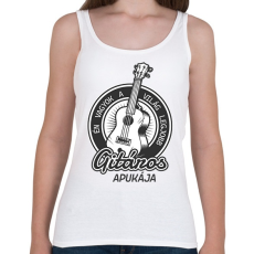 PRINTFASHION Én vagyok a világ legjobb gitáros apukája - Női atléta - Fehér