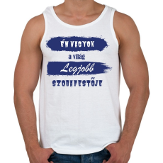 PRINTFASHION Én vagyok a világ legjobb szobafestője - Férfi atléta - Fehér