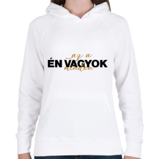 PRINTFASHION Én vagyok az a minden - páros minta - Női kapucnis pulóver - Fehér női pulóver, kardigán