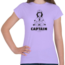 PRINTFASHION Én vagyok itt a kapitány - Női póló - Viola