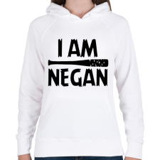 PRINTFASHION Én vagyok Negan - Női kapucnis pulóver - Fehér női pulóver, kardigán