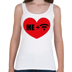 PRINTFASHION ÉN + WIFI - Női atléta - Fehér