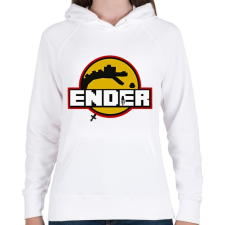 PRINTFASHION Ender - Női kapucnis pulóver - Fehér női pulóver, kardigán