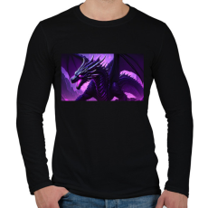 PRINTFASHION enderdragon irl - Férfi hosszú ujjú póló - Fekete