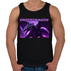 PRINTFASHION enderdragon irl minecraft - Férfi atléta - Fekete