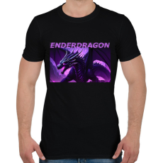 PRINTFASHION enderdragon irl minecraft - Férfi póló - Fekete