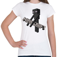 PRINTFASHION Enderman Thief - Női póló - Fehér női póló