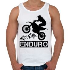 PRINTFASHION Enduro  - Férfi atléta - Fehér