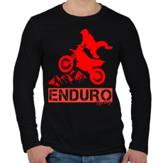 PRINTFASHION Enduro  - Férfi hosszú ujjú póló - Fekete