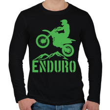 PRINTFASHION Enduro - Férfi hosszú ujjú póló - Fekete férfi póló