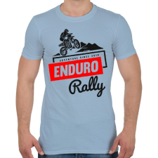 PRINTFASHION Enduro - Férfi póló - Világoskék férfi póló