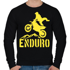 PRINTFASHION Enduro  - Férfi pulóver - Fekete férfi pulóver, kardigán