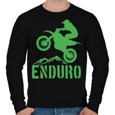 PRINTFASHION Enduro  - Férfi pulóver - Fekete férfi pulóver, kardigán
