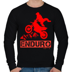 PRINTFASHION Enduro  - Férfi pulóver - Fekete
