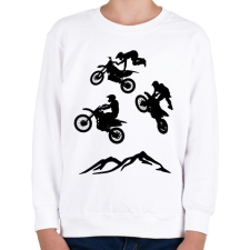 PRINTFASHION enduro - Gyerek pulóver - Fehér gyerek pulóver, kardigán