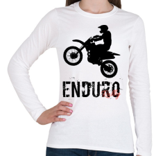 PRINTFASHION Enduro - Női hosszú ujjú póló - Fehér női póló