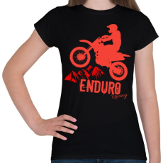 PRINTFASHION Enduro  - Női póló - Fekete