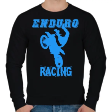 PRINTFASHION Enduro racing  - Férfi pulóver - Fekete férfi pulóver, kardigán