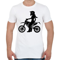 PRINTFASHION enduroscsaj - Férfi póló - Fehér