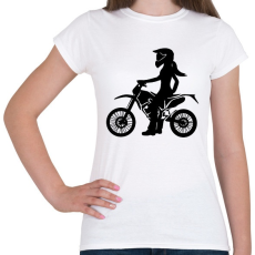 PRINTFASHION enduroscsaj - Női póló - Fehér