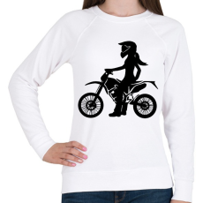 PRINTFASHION enduroscsaj - Női pulóver - Fehér