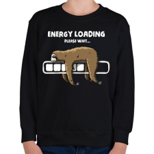 PRINTFASHION Energia betöltése - Gyerek pulóver - Fekete gyerek pulóver, kardigán