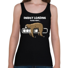 PRINTFASHION Energia betöltése - Női atléta - Fekete női trikó