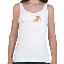 PRINTFASHION Engine life sign  - Női atléta - Fehér női trikó